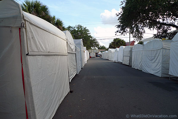 Melbourne Art Festival artists tents closed