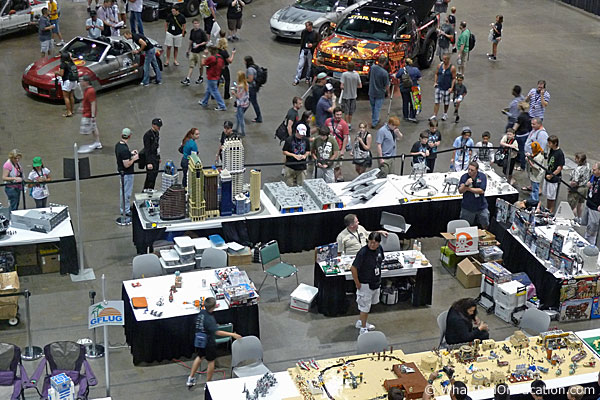 legos and cars area at Star Wars celebration