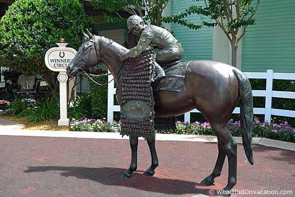 bronze horse and jockey