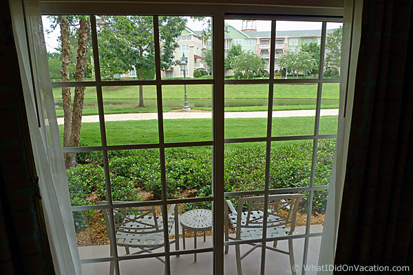 looking out the door of the deluxe studio