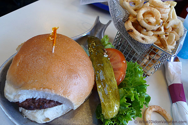 Duffer's burger and fries