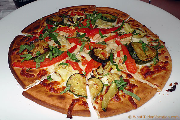 gluten free grilled veggie pizza
