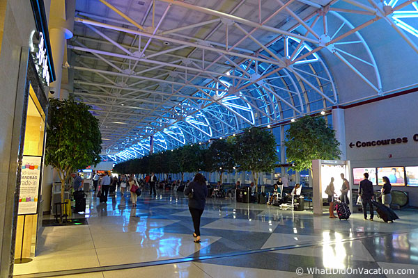 the Charlotte airport main terminal