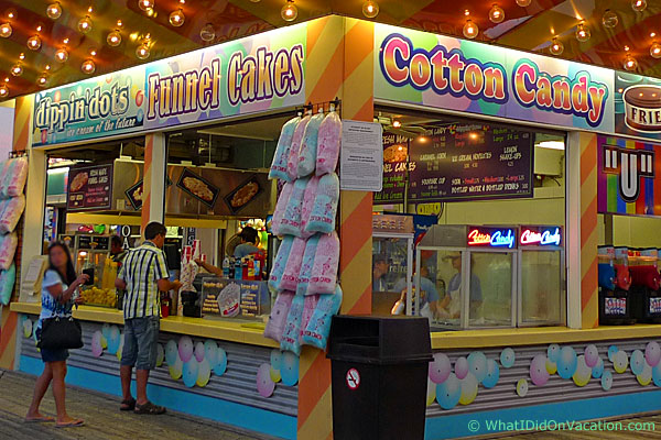cotton candy stand on the Wildwood Boardwalk